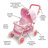 Folding Double Front-to-Back Doll Stroller