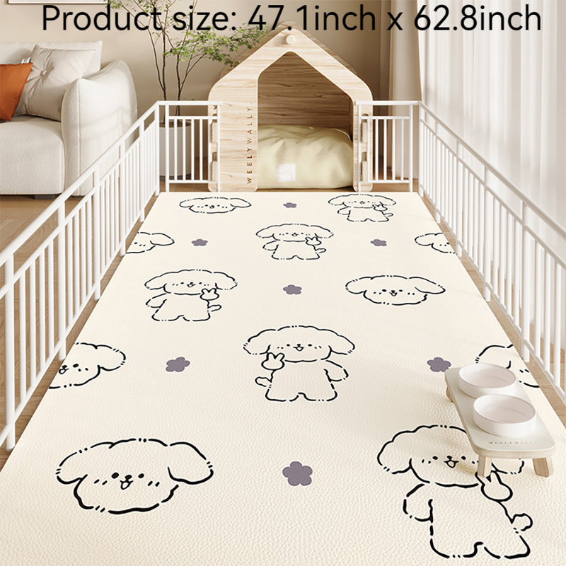 Tapis pour animaux de compagnie, H 0,15 po x l 47,1 po x P 62,8 po