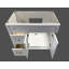 Base de meuble-lavabo simple 36 po seulement
