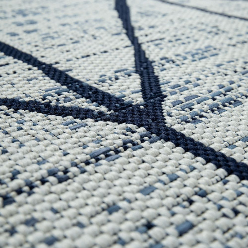 Burkhart Geometric Indoor / Outdoor Area Rug, Rectangular 120 x 170cm