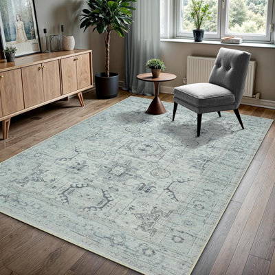 Tapis lavable à la machine résistant aux taches GLN Rugs