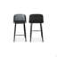 Tabouret de comptoir noir Looey - ensemble de deux