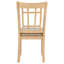 Ensemble de chaises de salle à manger en bois de chêne clair Davis (ensemble de 2)
