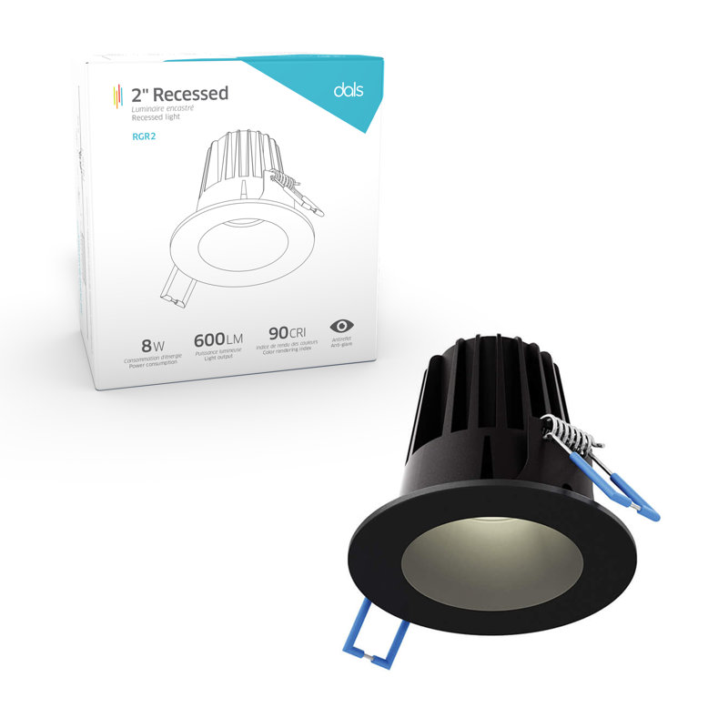 Black Aluminum Indoor/Outdoor LED Recessed Lighting Kit
