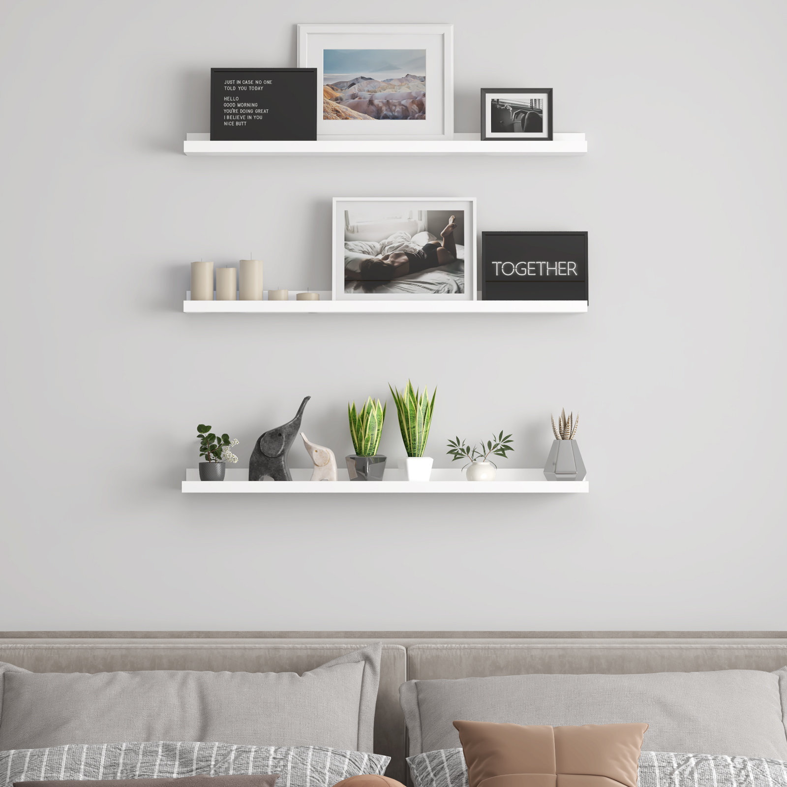 Ebern Designs Bellcast 3 Piece Floating Shelf | Wayfair