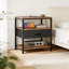 45cm W Metal Bedside Table
