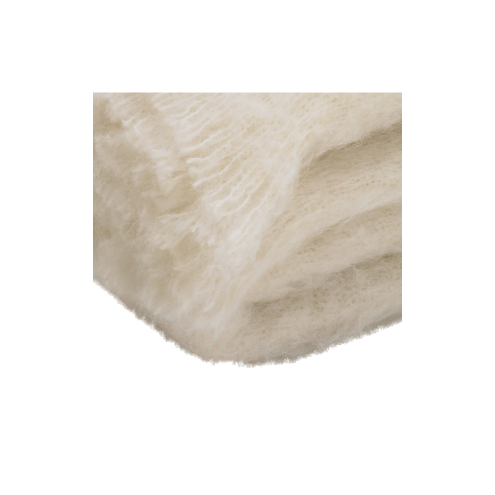 Kennon Hand Woven Throw Blanket, Cream