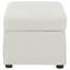 Repose-pieds avec rangement relevable hydraulique Merced Beige