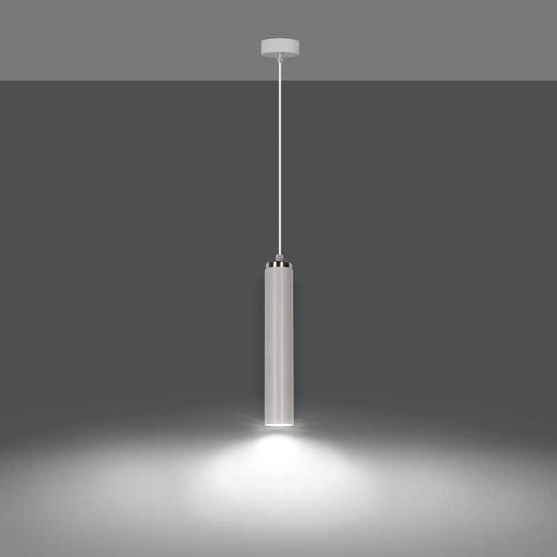 Eberle 1 - Light Single Pendant, White