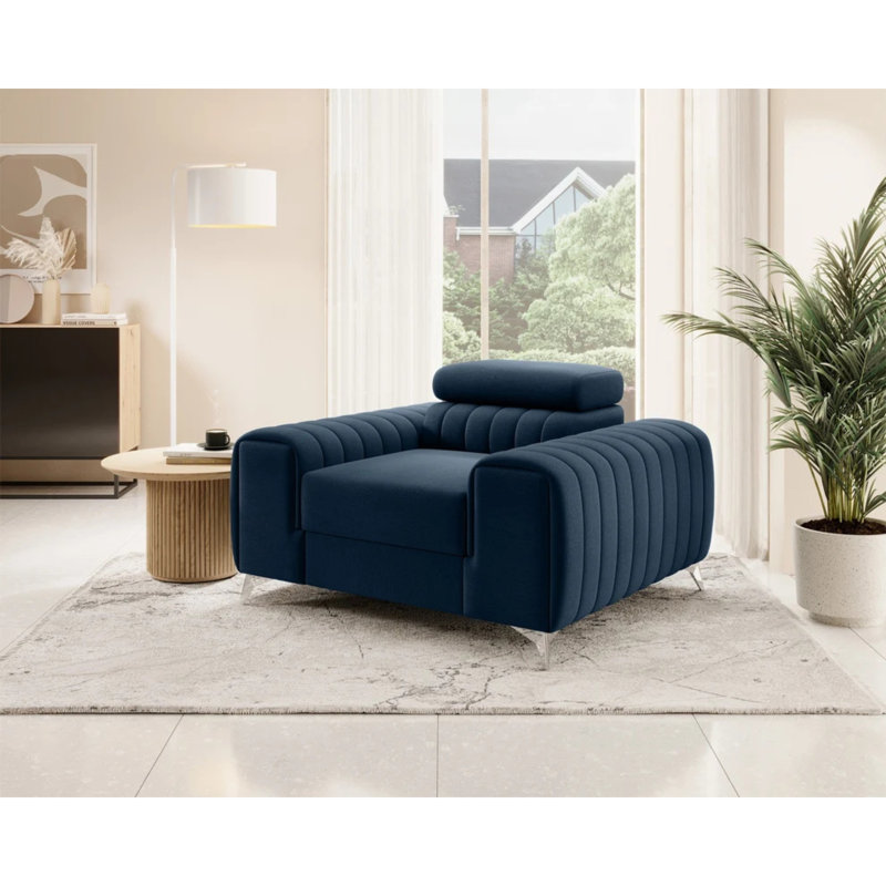 Fauteuil d'appoint moderne Laurence - Bleu marine, Marine