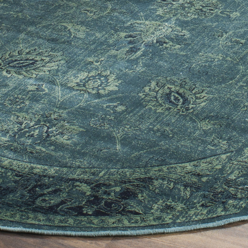 Tapis bleu Beldale, Ovale 5 pi 3 po x 7 pi 6 po