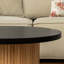 Table basse ronde en bois massif