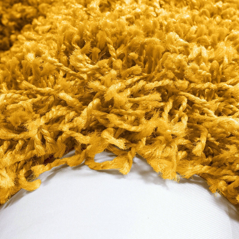 Adavia Shaggy Gold  Rug, Rectangle 200 x 290cm