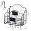 Wall Mail Organiser with Key Hooks