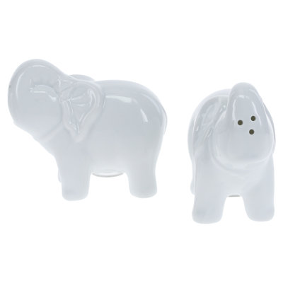 BIA Cordon Bleu Porcelain Elephant Salt and Pepper Shaker Set