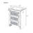 15.7''W Silver Rectangle Mirrored End Table With Wireless&USB Charging And LED Lights