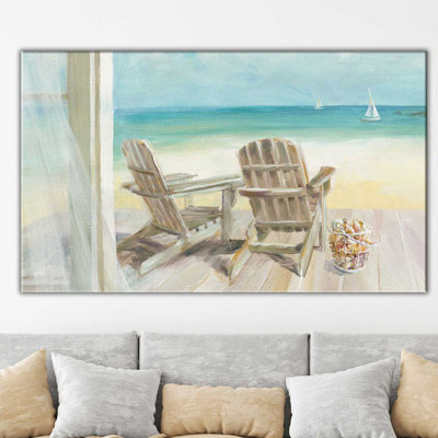 «Seaside Morning Crop IV Acrylique», reproduction d'art sur toile