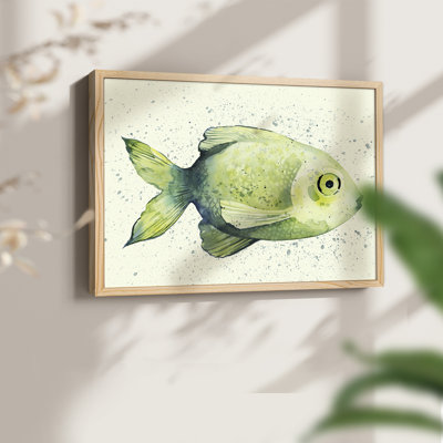 Speckled Freshwater Fish II -Framed Print - Restickable