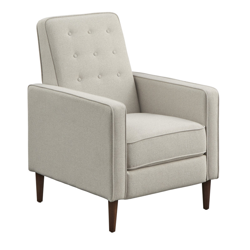 Fauteuil inclinable Gjuro, Mélange de polyester crème
