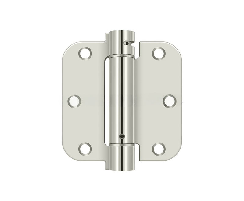 Steel Hinge, Polished Nickel
