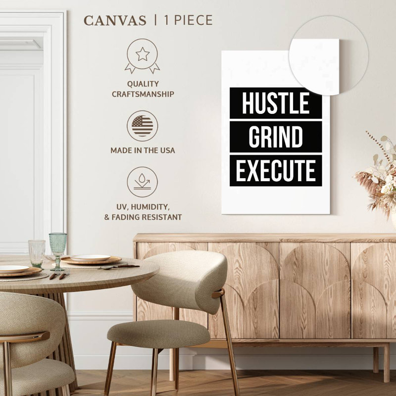 Hustle Grind Execute, 30" H x 20" W