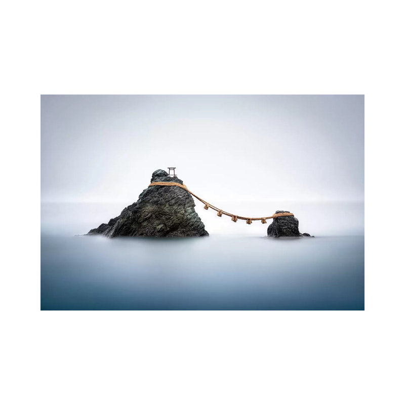 Meoto Iwa 1 Piece Wrapped Canvas Wall Art, 66.04cm H x 101.6cm W