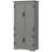 48.5"  Kitchen Pantry Cabinet, Compact Farmhouse Storage Cabinet Organizer With 2 Adjustable Shelves And 4 Beadboard Doors For Dining Room, Gray-2005389784