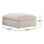 Repose-pieds rembourré Annabella-89095152