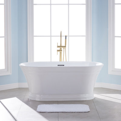 58.87'' x 31'' Freestanding Acrylic Bathtub