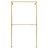 Adisynn 47.2'' Metal Wall Mounted Clothes Rack