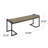 Industrial Wood and Metal Bench-1025487814