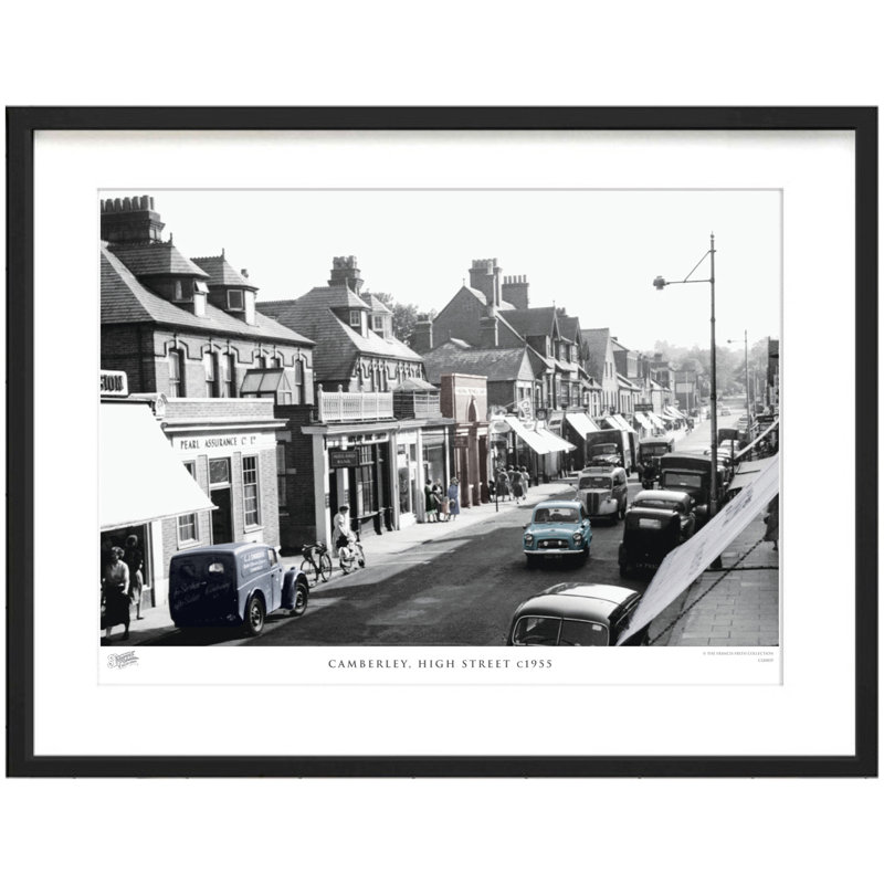 Camberley, High Street C1955 by Francis Frith - Single Picture Frame Print, 60cm H x 80cm W x 2.3cm D