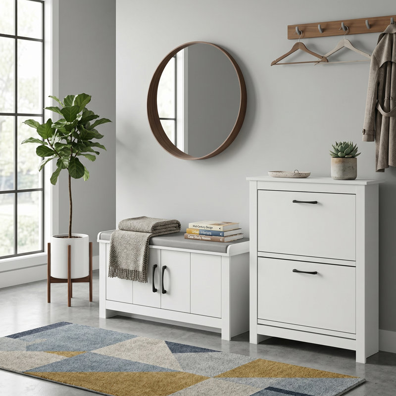 Limestone 2 Piece Shoe Storage Set