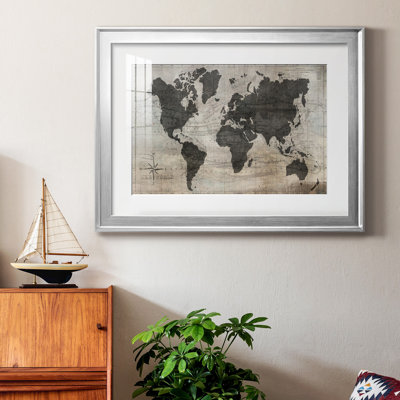 World Map Premium Framed Print - Ready To Hang