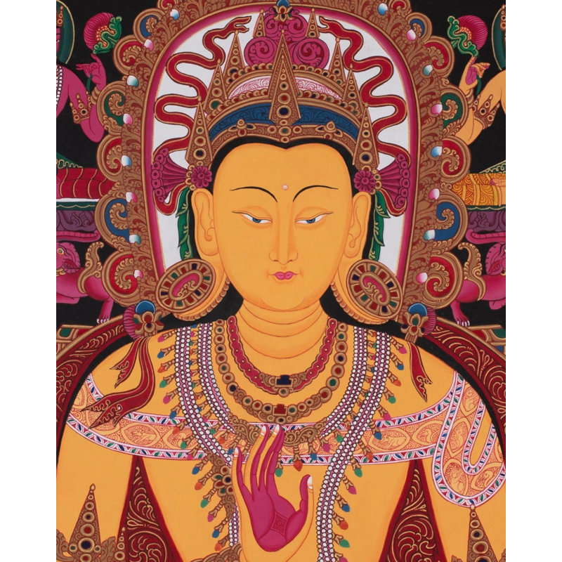 Amoghsiddhi Thangka (Thangka sans brocart)