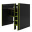 Lit mezzanine double avec bureau, lumières RVB, garde-robe et compartiments de rangement-1876614759