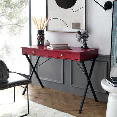 Kasparas Metal Base Writing Desk