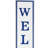 " Patriotic Welcome Sign 5.5X31.5"L " Painting Print