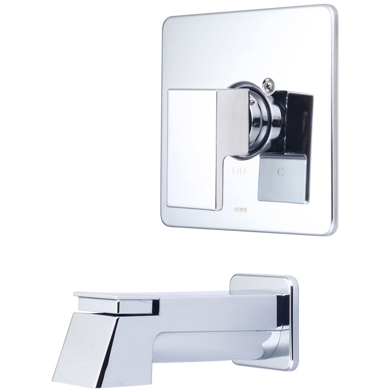 Mod Wall Tub Spout, Polished Chrome