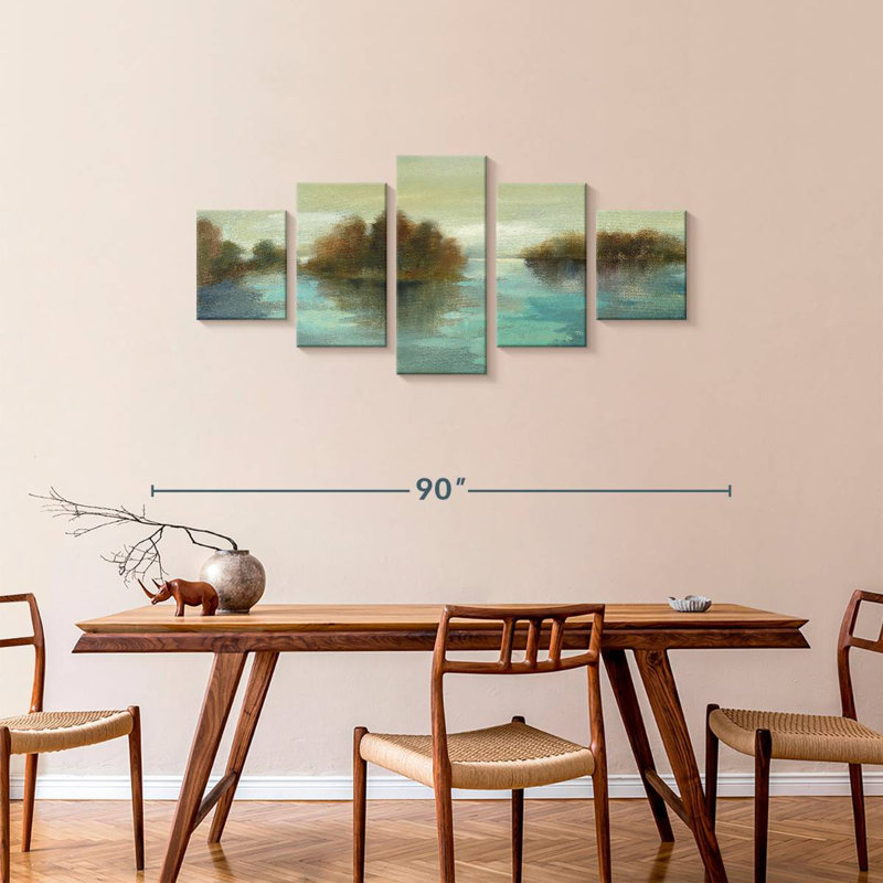 Serenity On The River, 34" H x 74" W