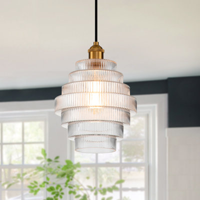 Somers 1 - Light Antique Copper Shaded Pendant