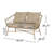 Patio In Water- , Assembly Required, 600 Lbs Capacity Backyard With Construction: Pe Waterproof Padding, Required