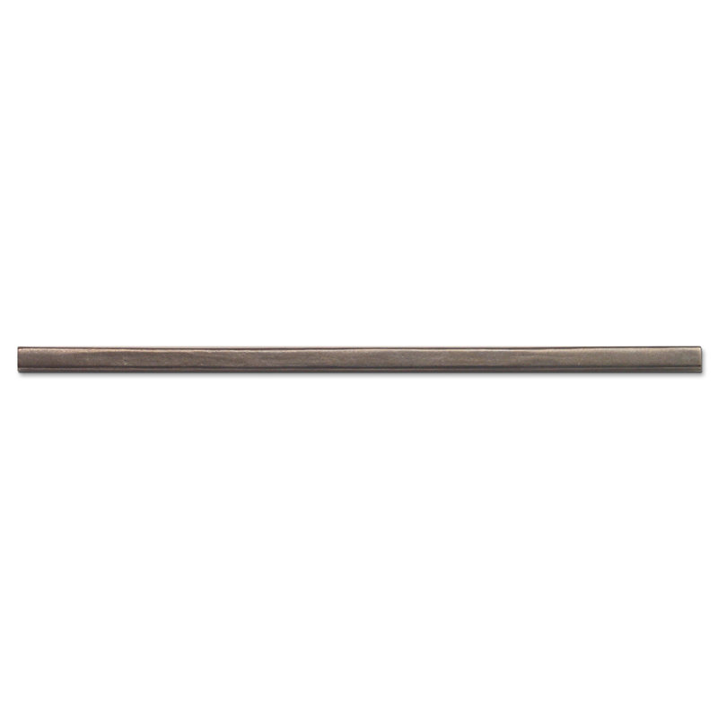 Straight Line 10" x 0.25" Metal Liner Tile Trim in White Bronze