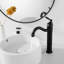 9320H - Lavabo vasque de salle de bain noir à une poignée avec drain escamotable sans trop-plein 9320H-123109375