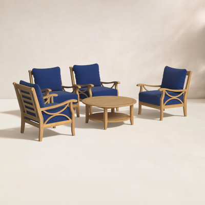 Brunswick 4-Person Teak Patio Seating Group