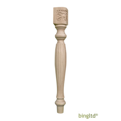 Rubberwood Dining Table Leg