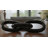 Decorative Glass Chain Link Sculpture Figurine For Home Decor - Modern Decorative Objects For Statue Accent Or Decorations For Living Room - 13", Black-994874678