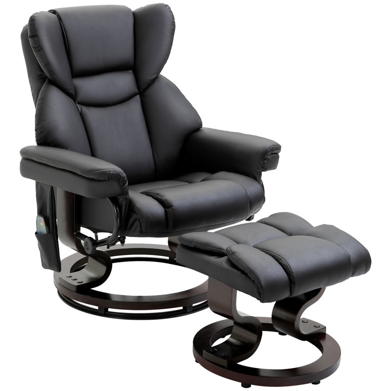 Fauteuil inclinable de massage avec repose-pieds HOMcom