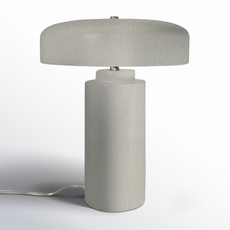 Kimbolton Ceramic Table Lamp, White Crackle