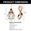 Luminaire suspendu noir mat à 1 lumière Kataliyah